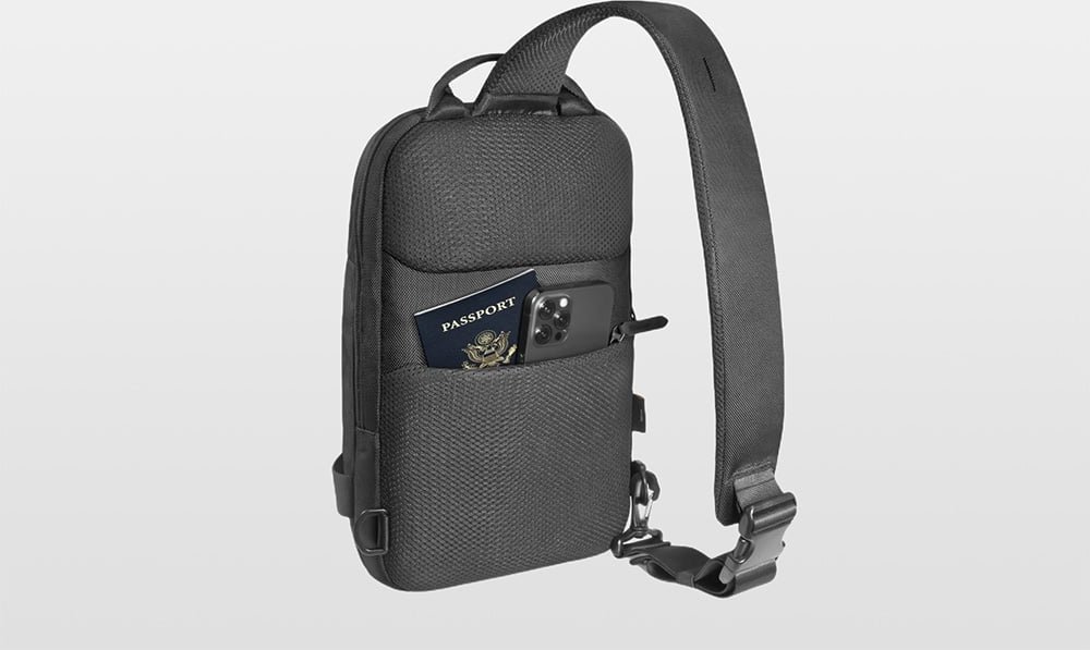 Ранец за на рамо Tomtoc Navigator T24, 7L, за лаптоп 14\", црна