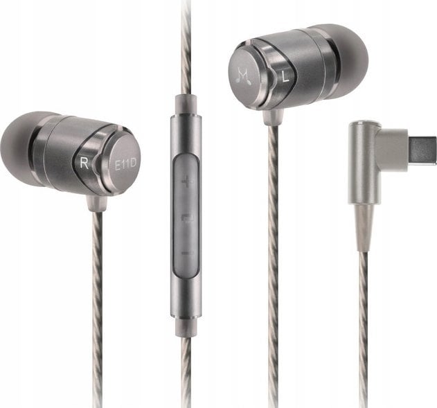 Kufje in ear SoundMAGIC E11D, USB C, me mikrofon, argjendi
