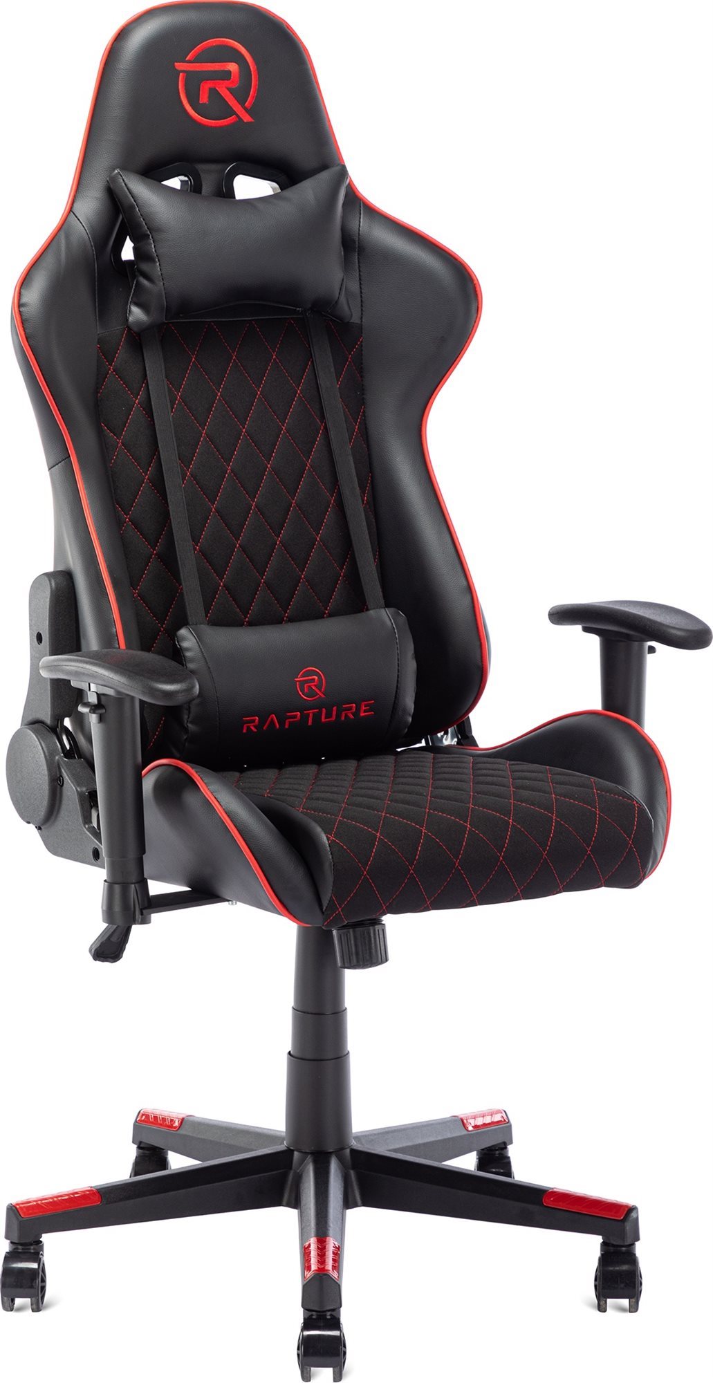 Karrige gaming Rapture PODIUM, ergonomike, lëkurë PU, e kuqe