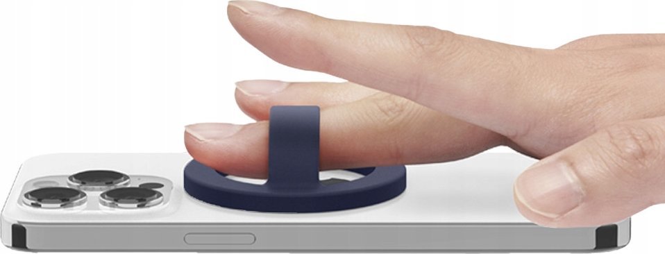 Mbajtëse MagSafe Spigen Caseology Nano Pop, silikon, rrotullim 360°, blu navy