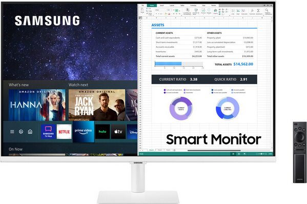 Monitor Samsung M5 Smart, LS32AM501NUXEN, 32", 1920 x 1080, i bardhë