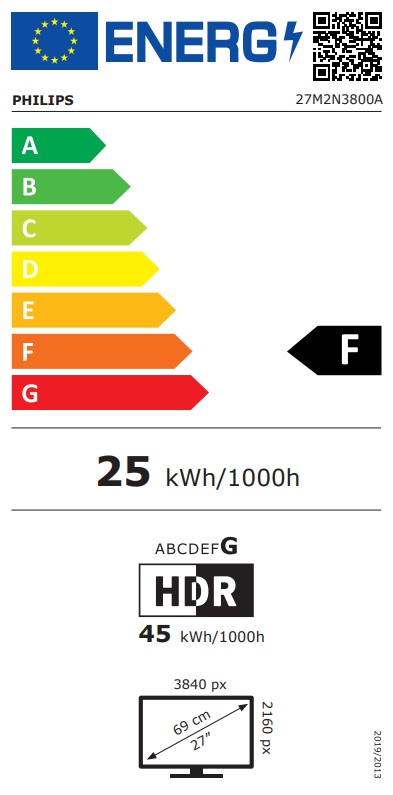 Monitor Philips Evnia 3000 27M2N3800A, 27", 4K Ultra HD, gri