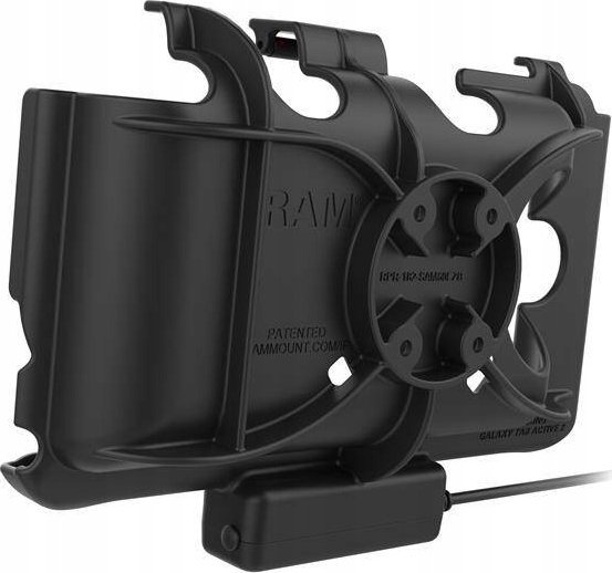 Активен држач за таблет RAM Mounts RAM HOL SAM60CPU, за Samsung Tab Active5 Tab Active3 Tab Active2, со полнење GDS pogo, црна