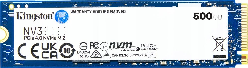 Disk SSD Kingston SNV3S 500GB M.2 2280 PCI-E x4 Gen4 NVMe