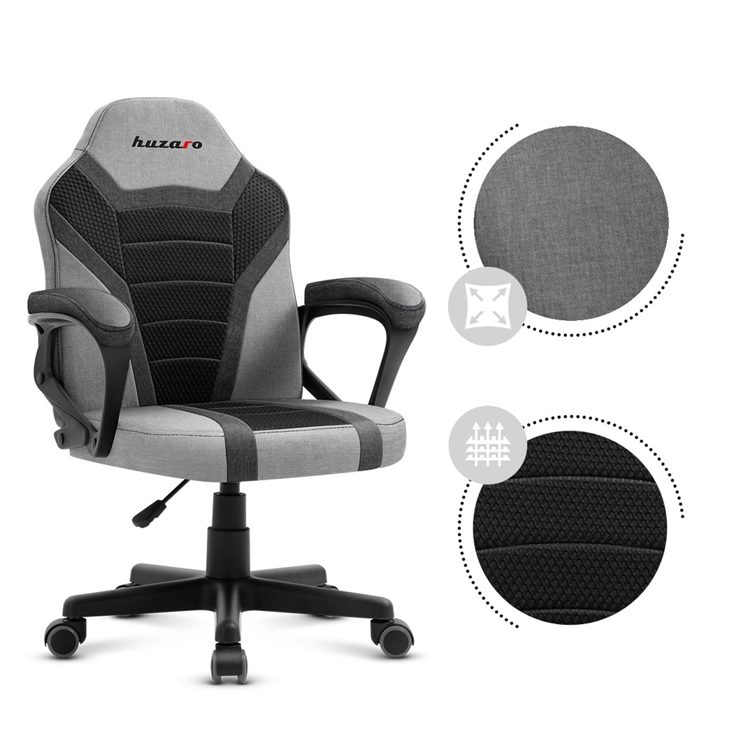 Karrige lojërash për fëmijë Huzaro Ranger 1.0, Mesh, e hirtë 3