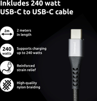 Karikues muri Intenso Power Adapter W100ACC GaN, 2x USB A, 100W, me kabllo USB C në USB C, i bardhë