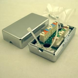 Lidhës kabllor për rrjet Netrack Krone IDC-Krone-IDC, RJ-45, Cat. 5e, i argjendtë