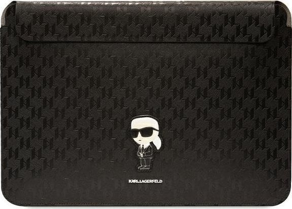Заштита за лаптоп Karl Lagerfeld Saffiano Monogram Ikonik KLCS16SAKHPKK, 16\", црна