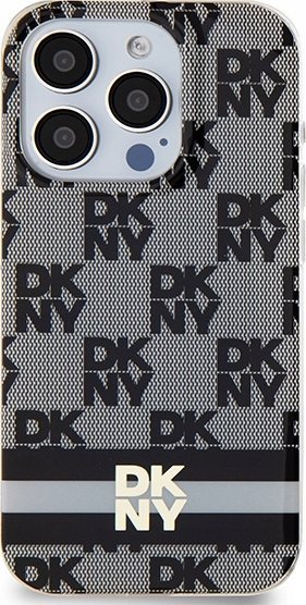 Mbrojtëse telefoni DKNY DKHMP14LHCPTSK, për iPhone 14 Pro 6.1", hardcase MagSafe, e zezë me kuadrate