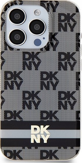 Mbrojtëse telefoni DKNY DKHMP14LHCPTSK, për iPhone 14 Pro 6.1", hardcase MagSafe, e zezë me kuadrate