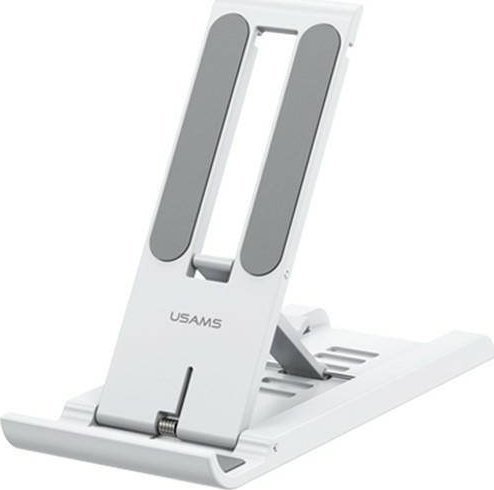 Mbajtëse desktop për telefon dhe tablet Usams US-ZJ070, e rregullueshme, universale, e bardhë