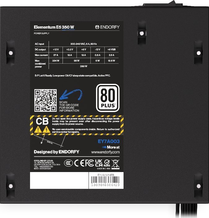 Burim energjie Endorfy Elementum E5 EY7A003 ATX, 350W