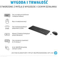 Set tastierë dhe mi HP 230, layout UK, me kabëll, i zi