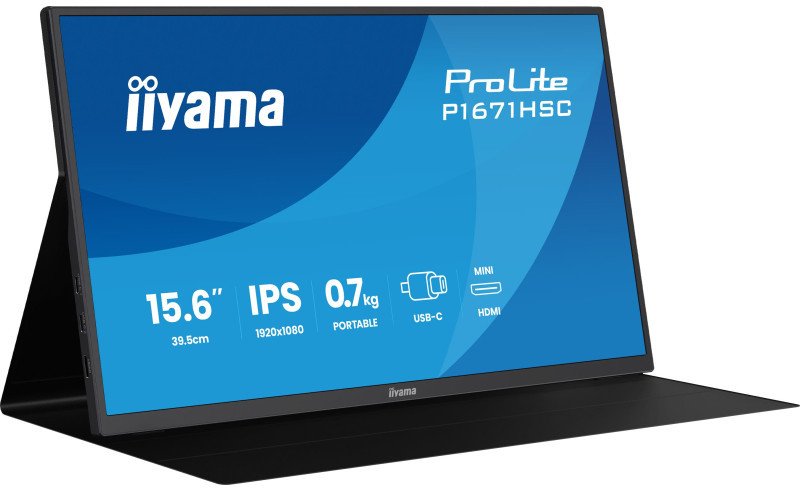 Monitor portativ Iiyama ProLite P1671HSC B1, 15.6", Full HD, i zi