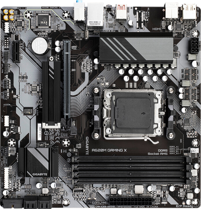 Pllakë amë GIGABYTE A620M GAMING X - AMD A620