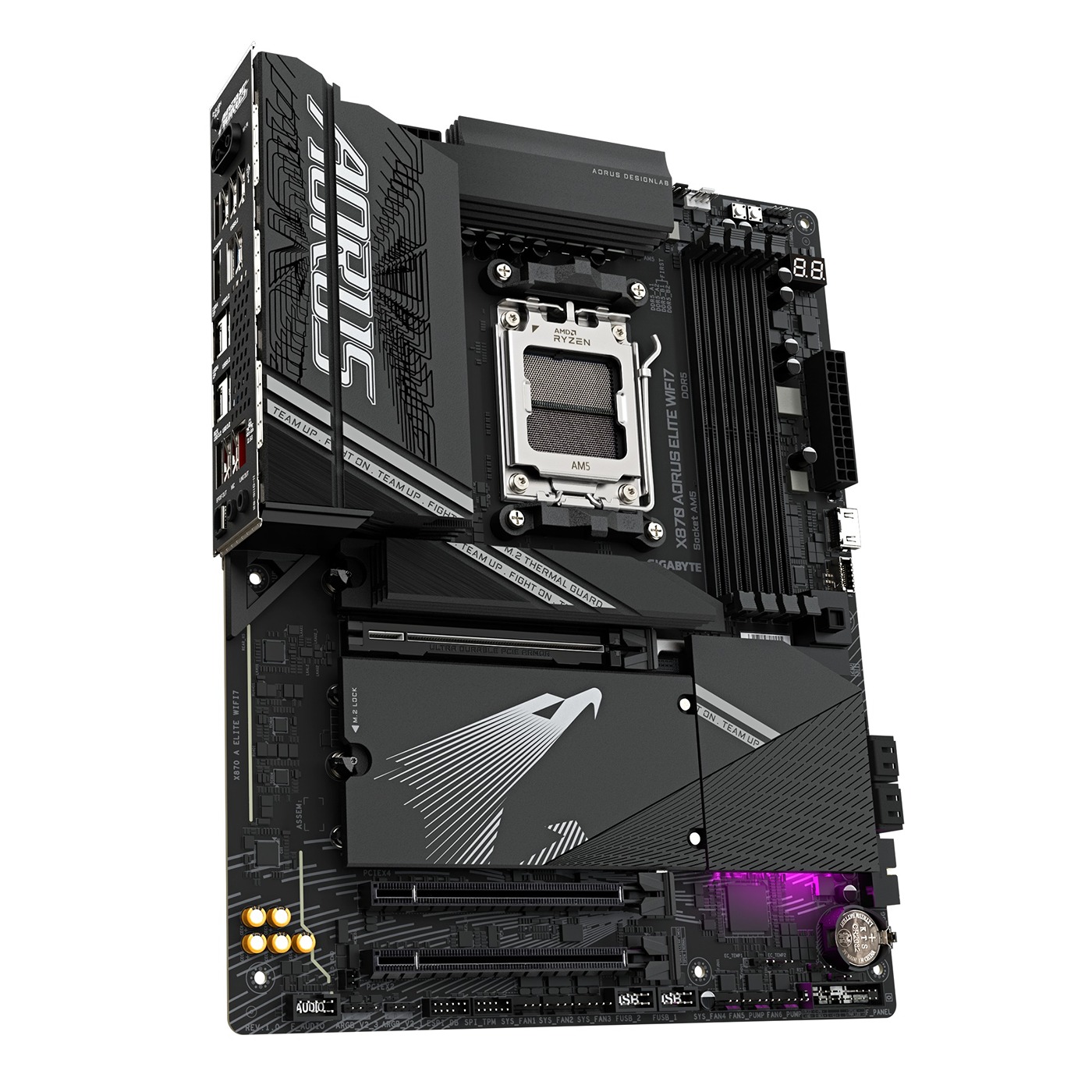 Pllakë amë Gigabyte X870 AORUS ELITE WIFI7, ATX, AM5, DDR5, Wi-Fi 7, e zezë