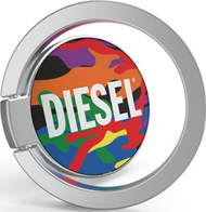 Mbajtës telefoni Diesel Universal Ring Pride Camo SS21, metal, shumëngjyrësh