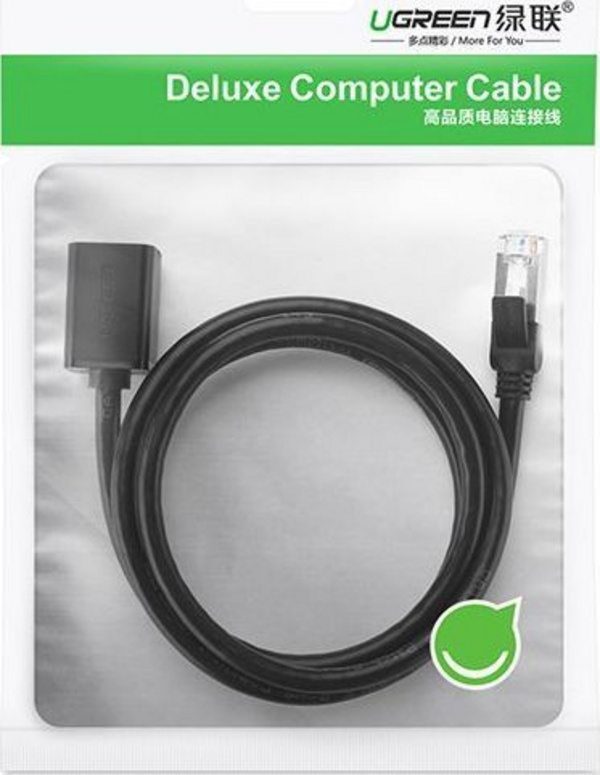 Kabllo zgjatuese rrjeti UGREEN 11283, Ethernet RJ45 Cat 6, 5m, e zezë