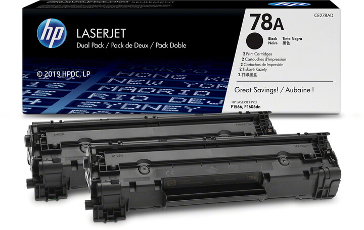 Set dopio i tonerëve HP CE278AD, të zinj