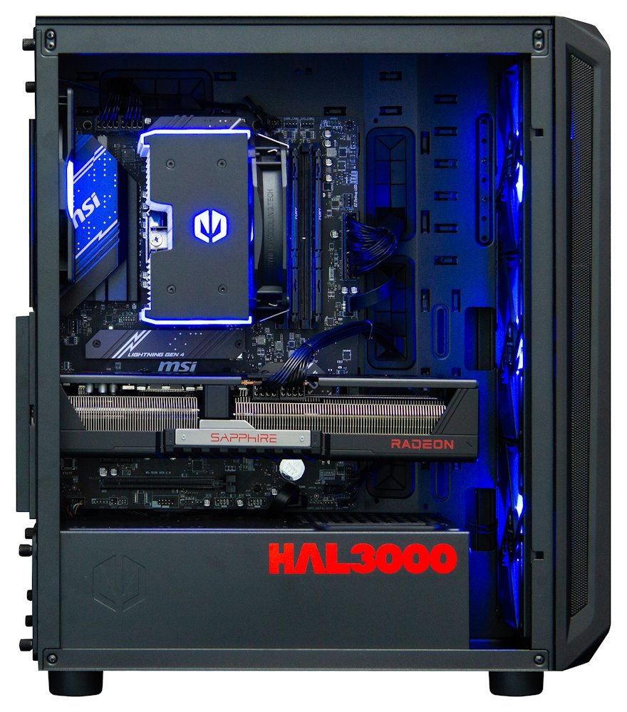Kompjuter HAL3000 Alfa Gamer Pro XT, AMD Ryzen 7 7800X3D, 32GB RAM DDR5, 2TB PCIe4 SSD, AMD RX 9070 XT, i zi