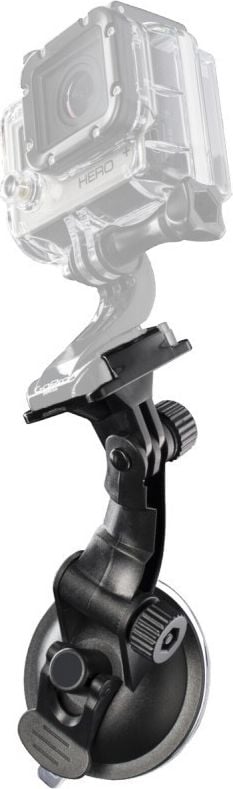 Mbajtëse vakumi Mantona, për GoPro Hero dhe Session, sipërfaqe të lëmuara, e zezë
