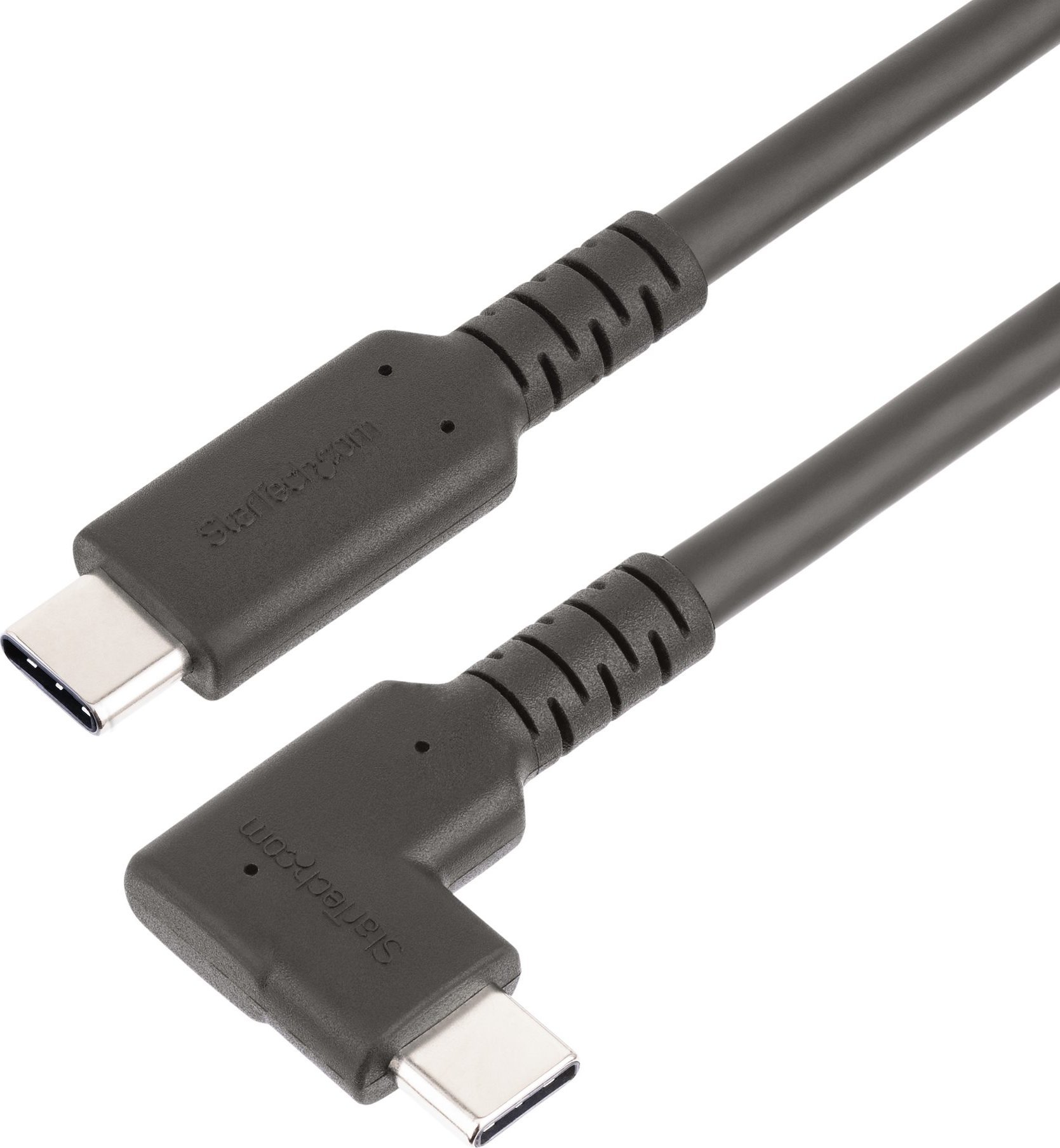 Kabllo StarTech USB C 2m, kënd i djathtë, 5 Gbps, 100W PD, i zi
