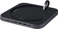 Mbajtëse dhe Hub Satechi USB-C për Mac Mini, e hirtë