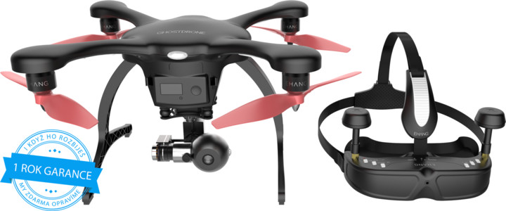 Dron GHOSTDRONE VR 2.0 për iOS, i zi 