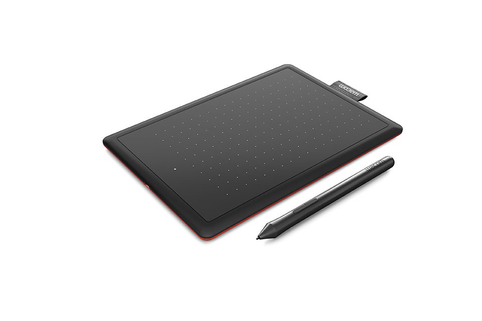 Tablet grafik Wacom One Medium, i zi/i kuq