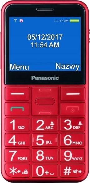 Telefoni Panasonic KX-TU155, 2.4", Dual SIM, i kuq
