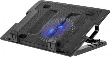 Bazë ftohëse për laptop REBEL KOM1051, me ventilatorë, e zezë