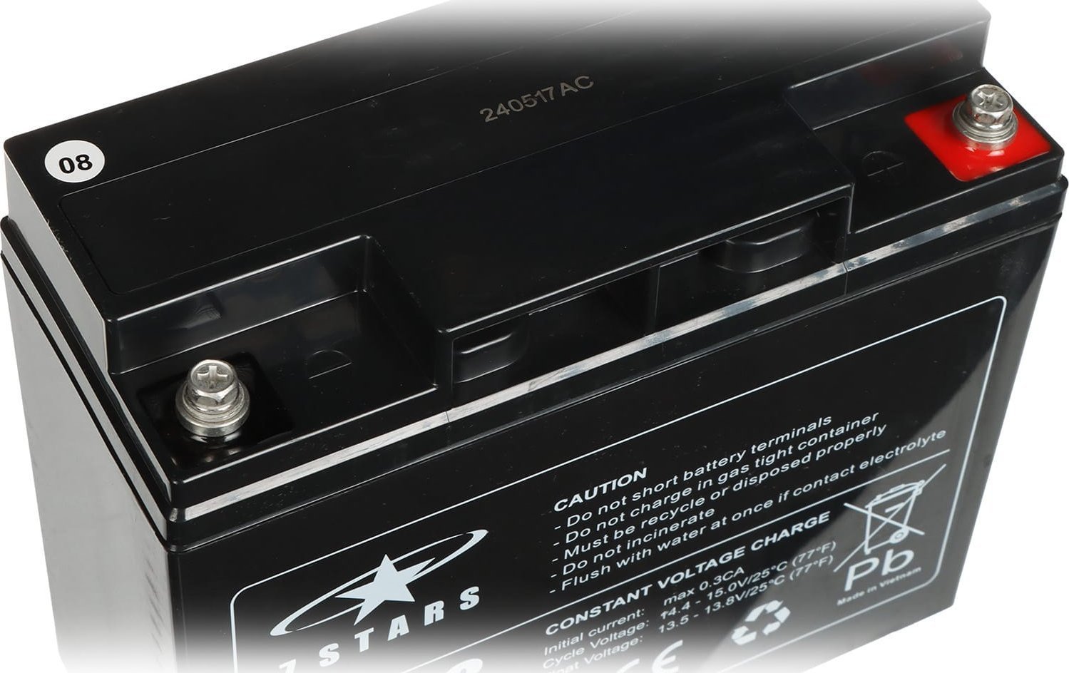 AGM батерија 7STARS 12V 18Ah, без одржување, затворена