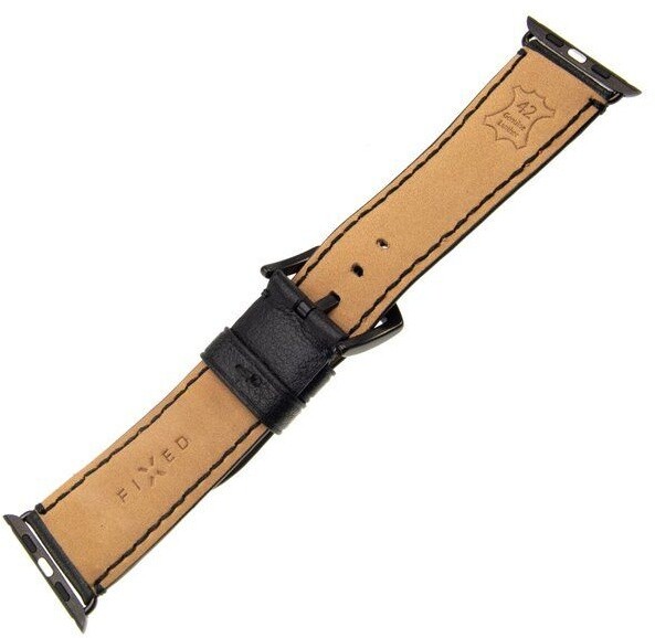 Rrip lëkure FIXED Berkeley për Apple Watch 42mm / 44mm, i zi