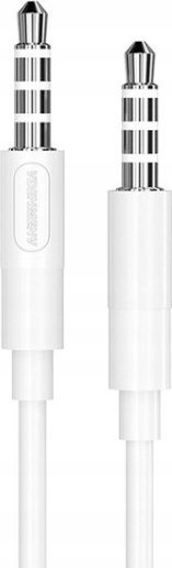 Аудио кабел Vega DENMEN DX01, 3.5mm женски во женски, 1m, бел