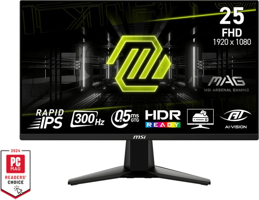 Monitor MSI MAG 255XF, 24.5", Full HD, 300Hz, i zi