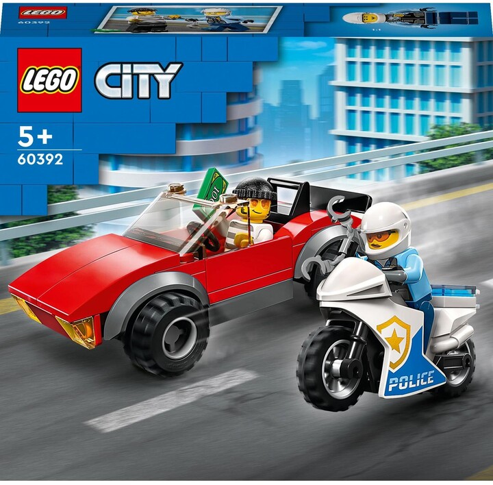 Set LEGO® City 60392 Car chase with dirt bike, 59 pjesë
