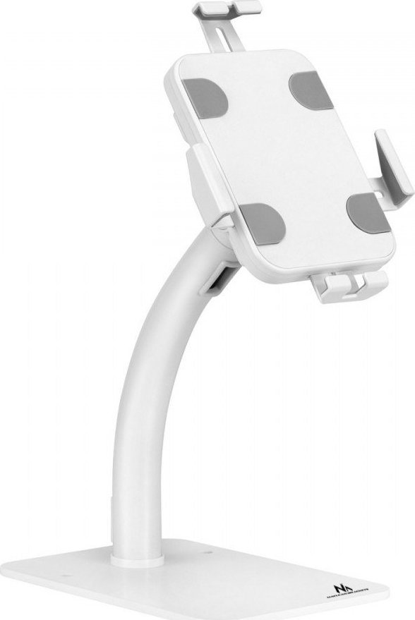 Mbajtëse muri dhe tavoline për tablet Maclean MC-468W, 7.9-11", me kyç, e bardhë