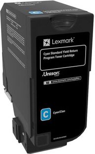 Toner origjinal Lexmark 74C2SC0, cyan, kapacitet standard