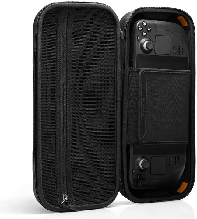 Këllëf Spigen Rugged Armor Pro Pouch për Steam Deck, i zi