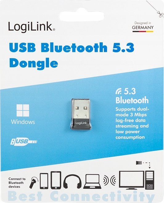 Adapter Bluetooth LogiLink BT0053, USB-A, BT 5.3 EDR Dual Mode, i zi