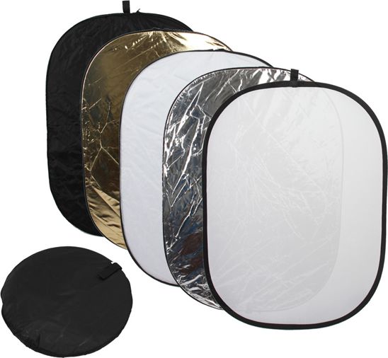 Set reflektuesish për fotografi Massa 5-në-1 SB807, i bardhë / i zi/ transparent / i artë / i argjendtë 