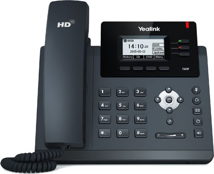 Telefon VoIP Yealink SIP-T40P, 3 linja, PoE, i zi