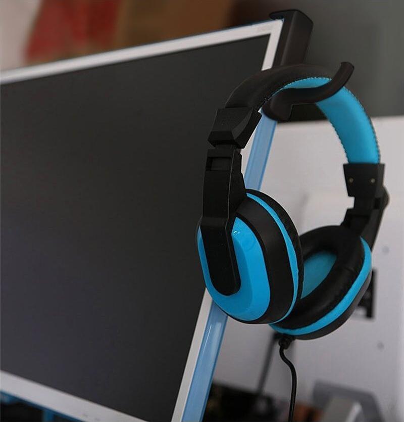 Држач за слушалки Techly, пластика, Црна