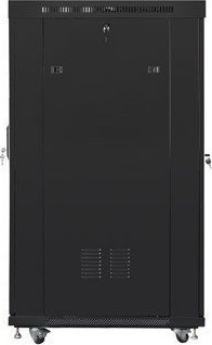 Kabinet rrjeti Lanberg Cabinet FF01, 19" 22U 800x1000, derë e shpuar, i zi