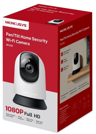 Kamerë IP Mercusys MC200, FHD 1080p, WLAN, e bardhë