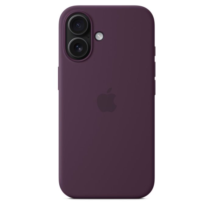 Apple iPhone 16 Silicone Case with MagSafe, Plum