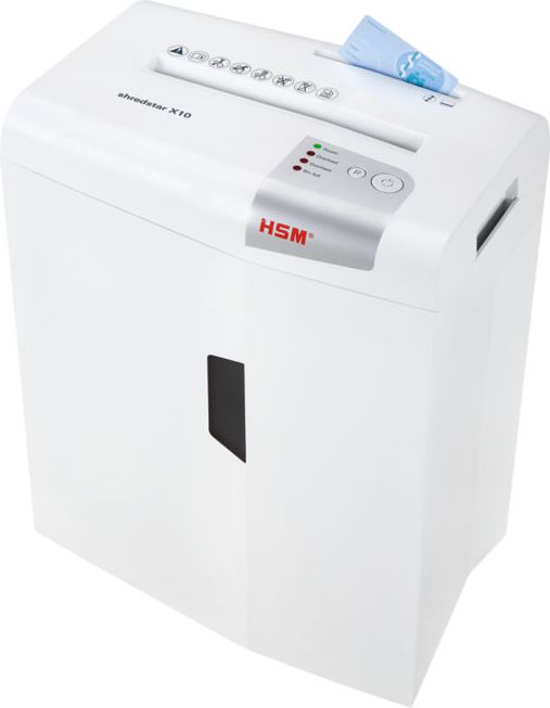 Makinë shkatërrimi dokumentesh HSM Shredstar X10, prerje kryq P-4, 160W, gri