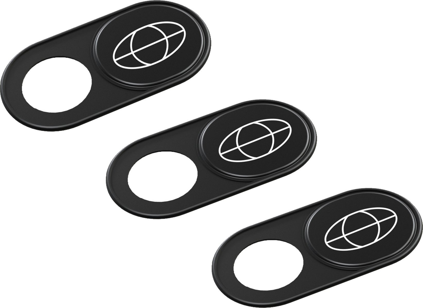 Капак за веб камера TerraTec Protect yourself, сет 3 парчиња, црн