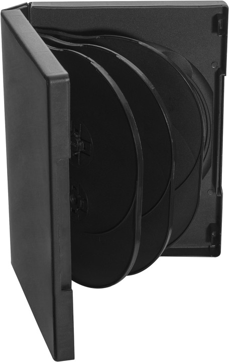 Kaskë e DVD-së NN box:8 DVD, 27mm, e zezë, 50 copë, të zeza