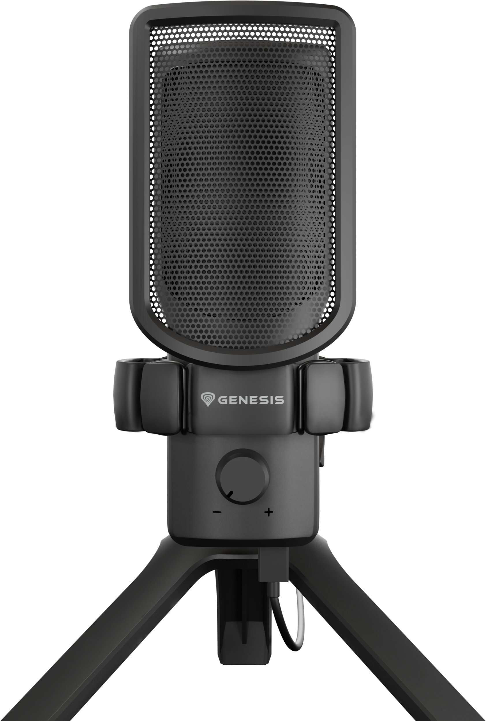 Mikrofon Genesis Radium 250, kondensator, me RGB, i zi